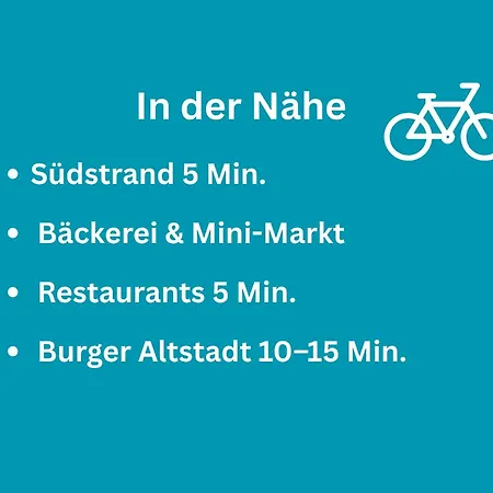 Apartmán Huus Binnensee Og1, Frisch Renoviert Fuer 2, Ruhige Lage Nahe Suedstrand *