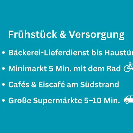 Apartmán Huus Binnensee Og1, Frisch Renoviert Fuer 2, Ruhige Lage Nahe Suedstrand *